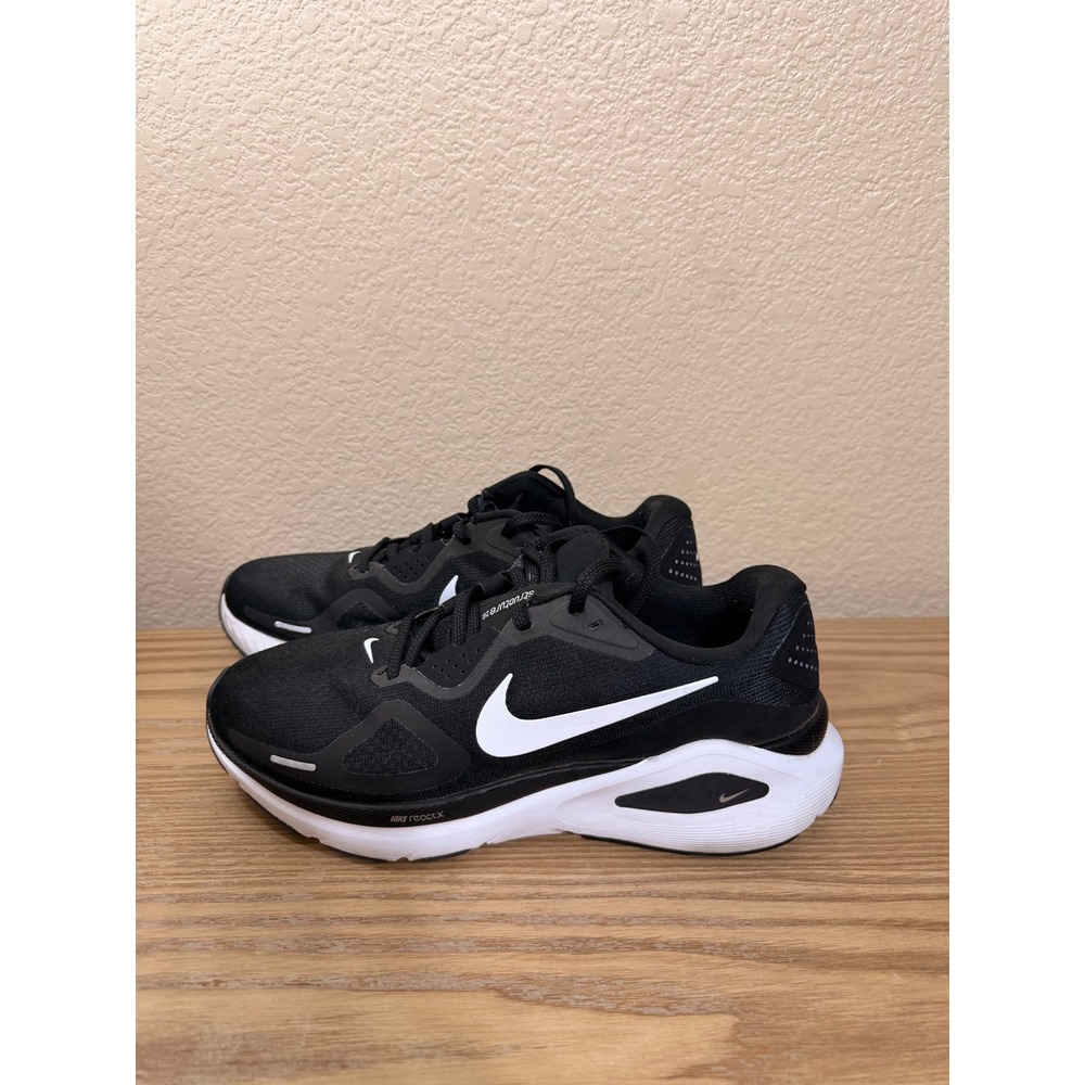 Nike Air Zoom Structure 26 Womens Running Shoes Black White DV4023-001 Size 9.5